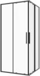 Sanotechnik Sanoslim zuhanyajtó sarokkabinhoz 90 cm matt fekete