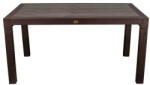 Iris GF-210BR ECO barna műanyag kerti asztal rattan 90x150cm