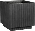 Mica Decorations Quito Outdoor virágcserép 37 cm x 37 cm x 37 cm magnéz. fekete