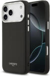 Lacoste PU Leather Champs Elysees MagSafe Tok iPhone 17 Pro Max Készülékhez Fekete