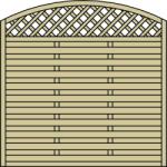  Kassel belátásgátló kerítéselem nyomás alatt impregnált 180 cm x 180/150 cm (805006)