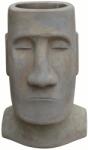  Virágcserép MOAI fej antik terrakotta 41 cm x 24 cm x 27 cm