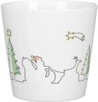 Scheurich kaspó Santas Ride 14 cm átmérő x 13, 2 cm fehér