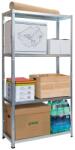 Premiumshelf Fémpolcállvány horganyzott 4 polcos 150 cm x 75 cm x 30 CM 50 Kg terhelhetőség