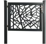  Egyszárnyú dekor-kapu Amsterdam bebetonozható 120 cm x 100 cm antracit