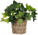 Mica Decorations Borostyán kosárban zöld 33 cm x 12 cm