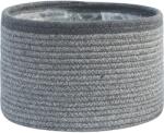  Növénykosár szürke újrahasznosított pamut 40 cm x 25 cm