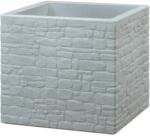 Scheurich Muretto virágtartó 28, 5 cm x 28, 5 cm Stony Grey