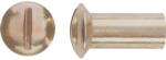  M4 x 14 mm-es hüvelyes anya nikkelezett sárgaréz 8 db