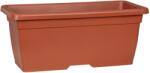 Scheurich műanyag láda növény beültetéshez terra színben 28 cm magas 60cm hosszú