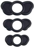 Mokko Комплект силиконови пенис рингове за ерекция "elephant black" 3 броя