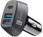 Cellularline Încărcător auto Cellularline - Car Multipower Trio, USB-A/C, 44W, negru (CBRUSB3PD44WK)