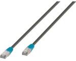Vivanco Cablu de rețea Vivanco - 45912 RJ45/RJ45, 5m, gri /albastru (45912)