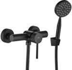 Laveo NOIA fali zuhanycsap zuhanyszettel, fekete (BNK_741D) - aquamixwebaruhaz