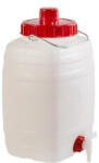 Ics Élelmiszeripari hordó, ICS Demetra n2, fehér, 10 l, átmérő: 12 cm, magasság: 37 cm, kifolyószeleppel, fogantyúval, MOCA EU (TC254592)