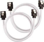 Corsair CC-8900253 SATA kábel 0, 6 M Fekete, Fehér (CC-8900253)