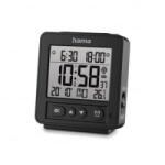 Hama Rhodes rádióvezérlésű ébresztőóra fekete (00185895) (00185895)