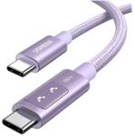 UGREEN uno l509 adatkábel, type-c - type-c, 100w, gyorstöltő 3.0, 200cm, lila (65216)