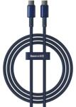 Baseus tungsten gold adatkábel, type-c - type-c, 100w, 5a, pd gyorstöltő, 100cm, törésgátló, sötétkék (P10319800321-03)