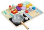 Tooky Toy Tooky Toy: Konyhai fa játékszett kiegészítőkkel (TJ453) - jatekbolt