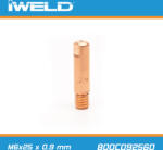 ATS CO áramátadó fúvóka normál M6x25x6 mm x 0, 9 mm - Iweld (800C092560)