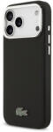 Lacoste Iconic Petit Pique Kameraállványos MagSafe Tok iPhone 17 Pro Max Készülékhez Fekete