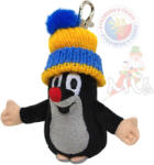 Mubrno Pandantiv cârtiță moraviană de 10 cm, căciulă albastru-galbenă (35916G)