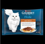 Gourmet PERLE GRAVY DELIGHT Csirkével/Marhával nedves macskaeledel 4x85g macskaeledel