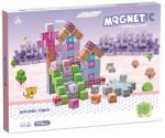 Retoys Mágneses építőkockák - lila város 113 db/cs - Ajánlott: 3-14 éves korig unisex (31580) (31580)
