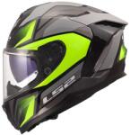 LS2 FF817 Challenger II Viper zárt motoros bukósisak fényes szürke-sárga
