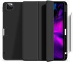 eSTUFF MIAMI tablet tok iPad Pro 13 2024-hez, stylus tartóval, fekete, műbőr (ES68201310-BULK)