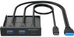 GRAUGEAR USB hub, Graugear, 3 port, fekete
