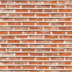 Media Öntapadó és mosható falfestmény Vékony vörös és narancssárga téglafal, 350 x 250 cm (FOTOTAP5384)