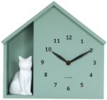 Karlsson ceas de perete cu sunet Siting Cat 26 x 29 cm 99KK-ZEU09H_06X (KA6099GR)