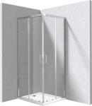 Deante Funkia Evo szögletes 80x90 cm zuhanykabin zuhanytálcával, króm profilszín KYCP0089P (KYCP0089P)