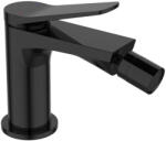 INVENA Alonia bidécsaptelep PVD bevonattal és Click-Clack leeresztővel, fényes fekete BB-70-004-V (BB-70-004-V)