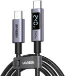 UGREEN Cablu USB-C la USB-C cu display LED, 240W, 1 m, gri (65866) - pcone
