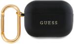 Guess Husă Guess PU clasică cu logo pentru AirPods Pro 2 Neagră (GUAP2PGUGMK)