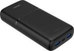 DELTACO PowerBank 20000mAh 20W PD USB-C fekete (1902124)