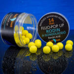 BaitBait Fluo-Pop up, 16 mm, Rodin a gondolkodó (banán-krill), sárga, 50 g (BBMP-R16)