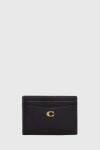 Coach bőr kártya tok Essential Card Case - fekete Univerzális méret - answear - 35 990 Ft