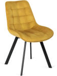  Szék mustársárga színben, bársony kárpittal. RICK (ME-RICK-CU-V-K)