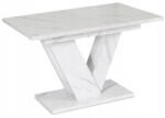  Bővíthető étkezőasztal 120-160 cm fehér márvány hatású kivitelben - CLARK (PM-DUBAJ-BM-S)