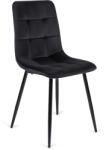  Szék fekete színben, bársony kárpittal PERU (ME-PERU-CZ-V-K)
