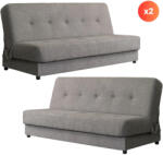  2 db-os szett, ágyazható kanapé szürke színben ARUBA (PPHUE-ZOSIA-POLARIS19-Z2-WER)