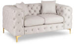  Kétszemélyes kanapé krém színben, bársony kárpittal SORRENTO 2S (ME-SORRENTO2S-KR-V-SOF)