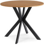  Étkezőasztal 90 cm méretben, arany tölgy/fekete színben LAUREN (ME-LAUREN-D-CZ-S90)