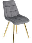  Szék szürke bársony kivitelben. CARO (ME-CARO-P-ZL-V-K)