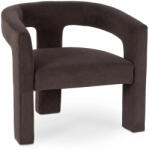  Pihenőfotel barna színben, bársony kárpittal LILLE (ME-LILLE-BR-V-FW)