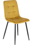  Szék mustársárga színben, bársony kárpittal. PERU (ME-PERU-CU-V-K)